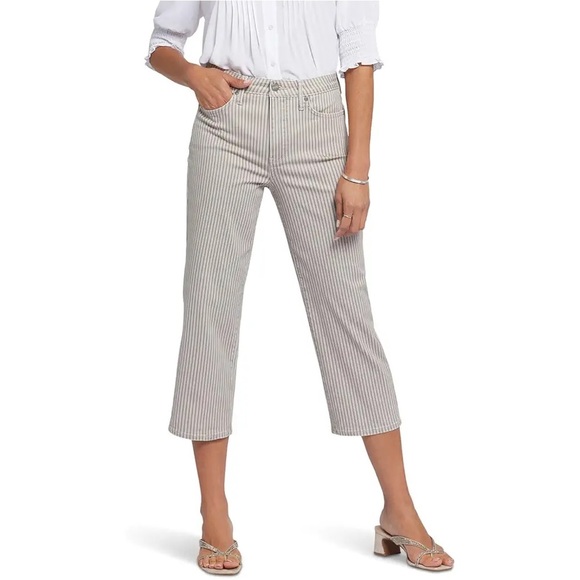 NYDJ
Joni High-Rise Relaxed Capri in Sandbar Stripe - Picture 1 of 8